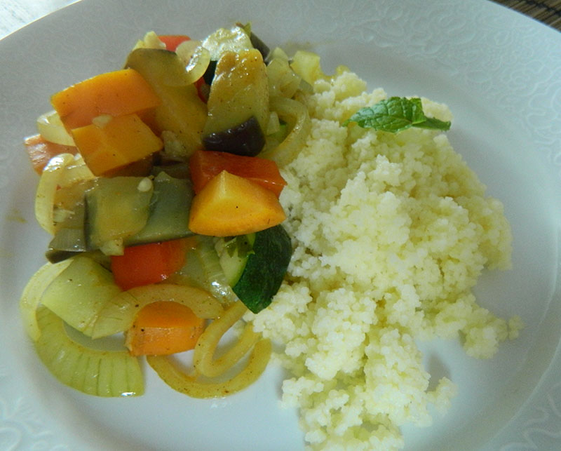 couscous met ras-el-hanout groente